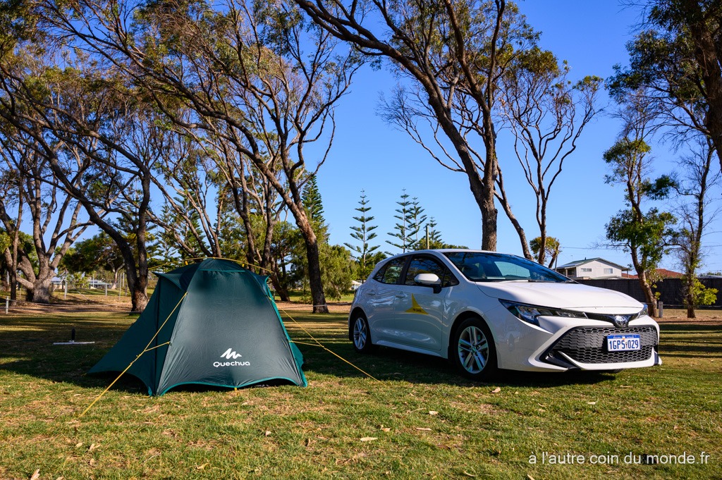 Road trip sur la côte Ouest australienne - en voiture et en tente